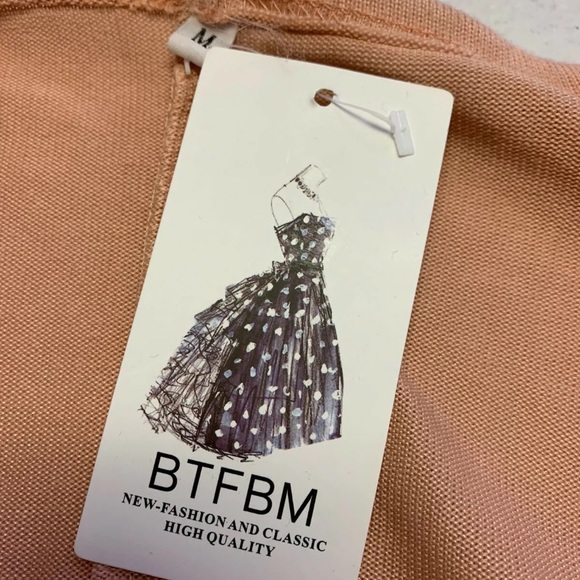 BTFBM open cardigan Pink/Black SzS pompom trim NWT - Picture 5 of 8